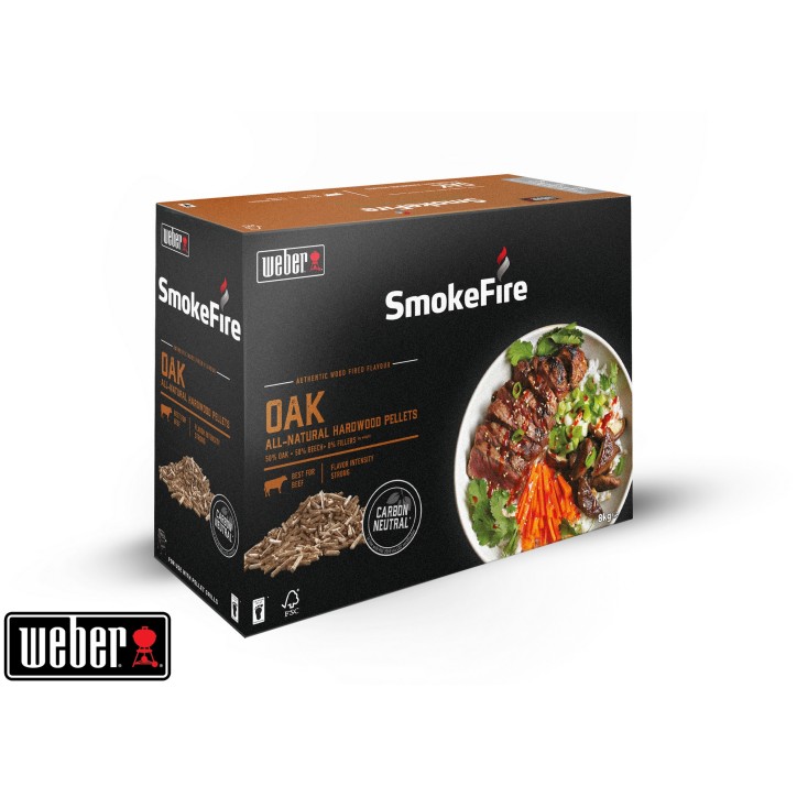 WOOD PELLETS - OAK 8KG WEBER WOOD PELLETS - OAK 8KG WEBER