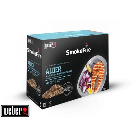 PELLETS DE MADERA - ALISO 8KG WEBER