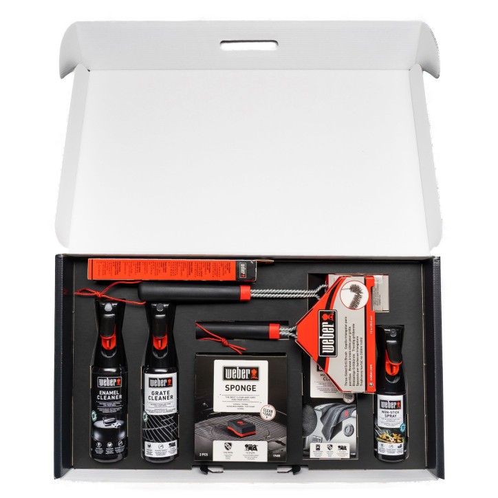 KIT DE LIMPIEZA PARA BARBACOAS DE GAS DE PORCELANA ESMALTADA WEBER KIT DE LIMPIEZA PARA BARBACOAS DE GAS DE PORCELANA ESMALTADA WEBER
