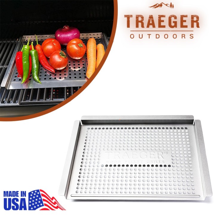 STAINLESS GRILL BASKET TRAEGER STAINLESS GRILL BASKET TRAEGER