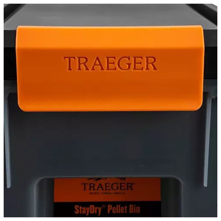 BAC À PELLET AVEC COUVERCLE STAYDRY TRAEGER