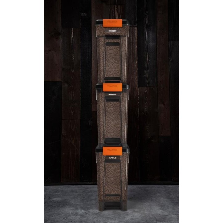 BAC À PELLET AVEC COUVERCLE STAYDRY TRAEGER