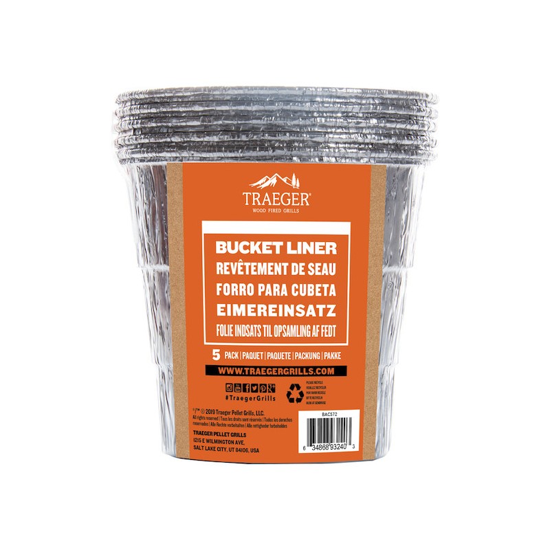 DOUBLURES DE SEAU TRAEGER PELLET GRILL - 5/PQT