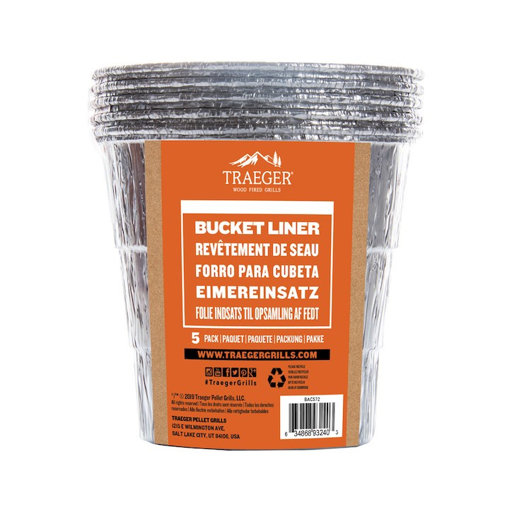 DOUBLURES DE SEAU TRAEGER PELLET GRILL - 5/PQT DOUBLURES DE SEAU TRAEGER PELLET GRILL - 5/PQT