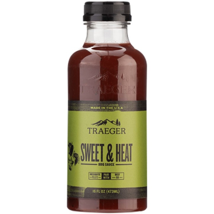 SAUCE BARBECUE SWEET&HEAT TRAEGER (SUCRÉE ET ÉPICÉE)
