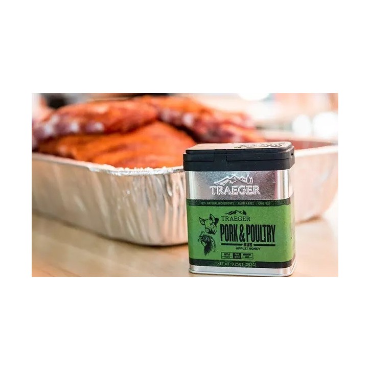 PORK & POULTRY RUB TRAEGER - ÉPICES POUR PORC ET VOLAILLE PORK & POULTRY RUB TRAEGER - ÉPICES POUR PORC ET VOLAILLE