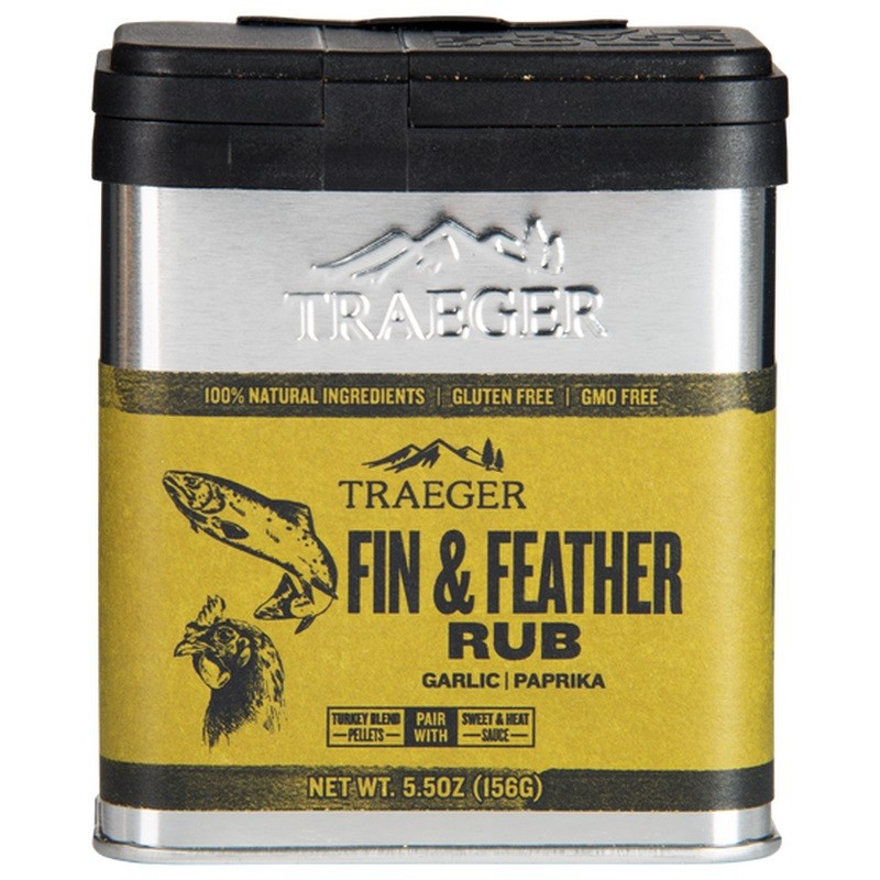FIN & FEATHER RUB TRAEGER - ESPECIAS PARA PESCADO Y AVES