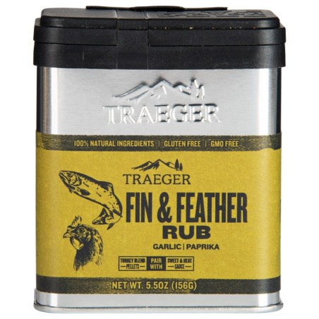 FIN & FEATHER RUB TRAEGER - ESPECIAS PARA PESCADO Y AVES