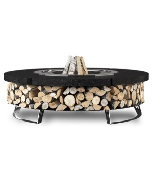 CHIMENEA DE JARDÍN HETTA ROUND 120 MONUMENTAL / INOX