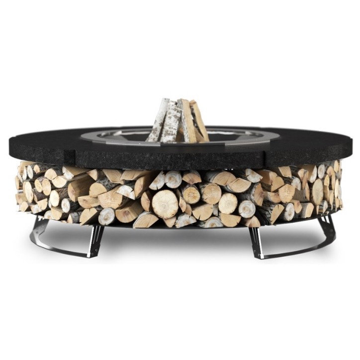 OUTDOOR FIRE PIT HETTA ROUND 120 MONUMENTAL / INOX