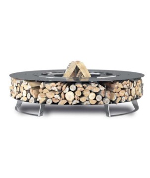CHIMENEA DE JARDÍN HETTA WOOD 120 INOX
