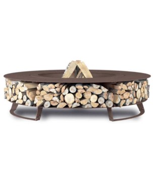 CHIMENEA DE JARDÍN HETTA WOOD 150 CORTEN