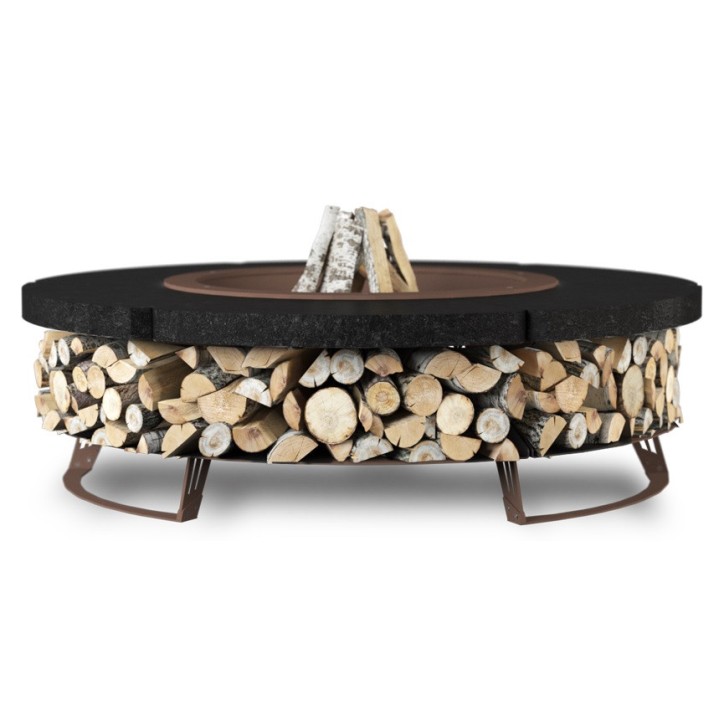 OUTDOOR FIRE PIT HETTA ROUND 120 MONUMENTAL / CORTEN OUTDOOR FIRE PIT HETTA ROUND 120 MONUMENTAL / CORTEN