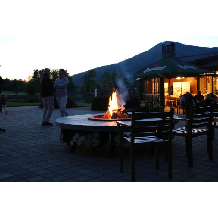 OUTDOOR FIRE PIT HETTA ROUND 155 CONCRETE / INOX OUTDOOR FIRE PIT HETTA ROUND 155 CONCRETE / INOX