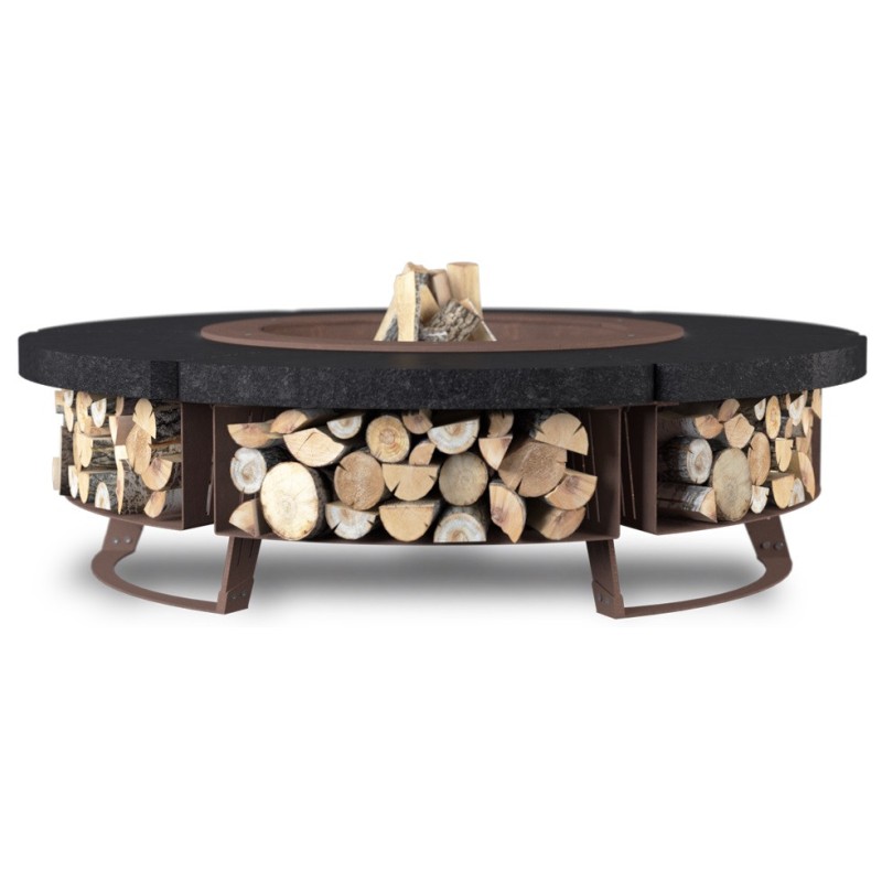 OUTDOOR FIRE PIT HETTA ROUND 155 MONUMENTAL / CORTEN