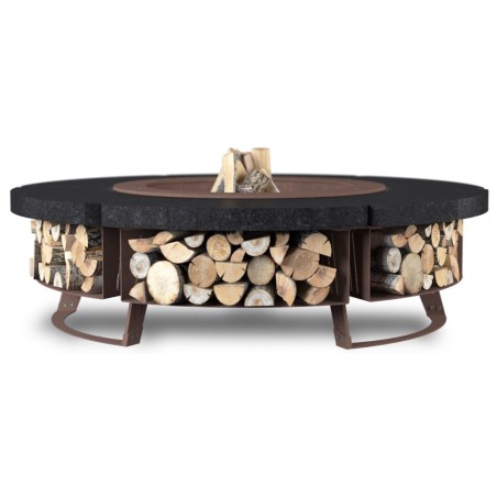OUTDOOR FIRE PIT HETTA ROUND 155 MONUMENTAL / CORTEN
