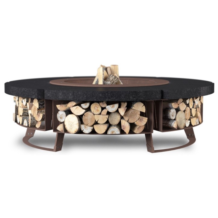 OUTDOOR FIRE PIT HETTA ROUND 155 MONUMENTAL / CORTEN OUTDOOR FIRE PIT HETTA ROUND 155 MONUMENTAL / CORTEN