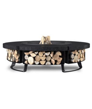 OUTDOOR FIRE PIT HETTA ROUND 155 MONUMENTAL / BLACK INOX