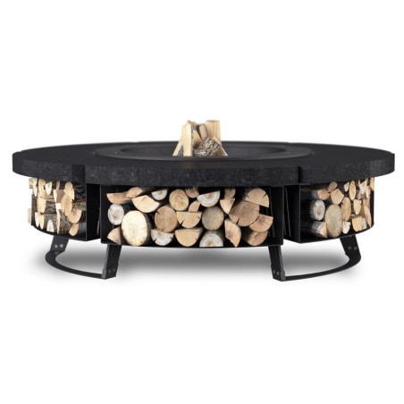 OUTDOOR FIRE PIT HETTA ROUND 155 MONUMENTAL / BLACK INOX