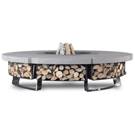 OUTDOOR FIRE PIT HETTA ROUND 230 CONCRETE / INOX