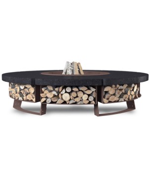 OUTDOOR FIRE PIT HETTA ROUND 230 MONUMENTAL / CORTEN