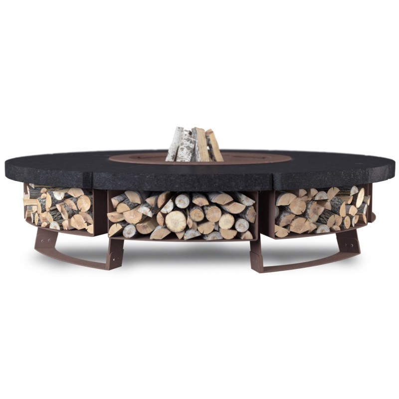 OUTDOOR FIRE PIT HETTA ROUND 230 MONUMENTAL / CORTEN
