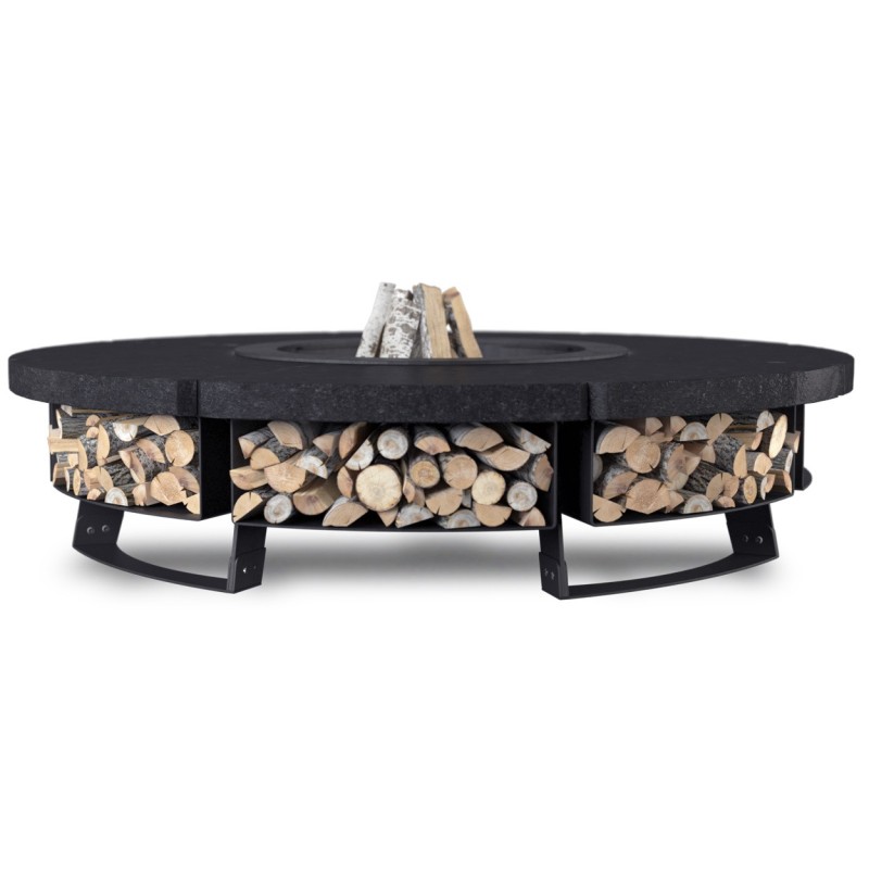 OUTDOOR FIRE PIT HETTA ROUND 230 MONUMENTAL / BLACK INOX