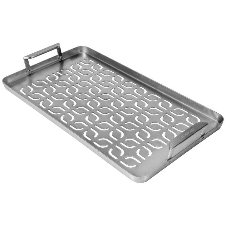 FISH & VEGGIE STAINLESS STEEL MODIFIRE GRILL TRAY TIMBERLINE TRAEGER