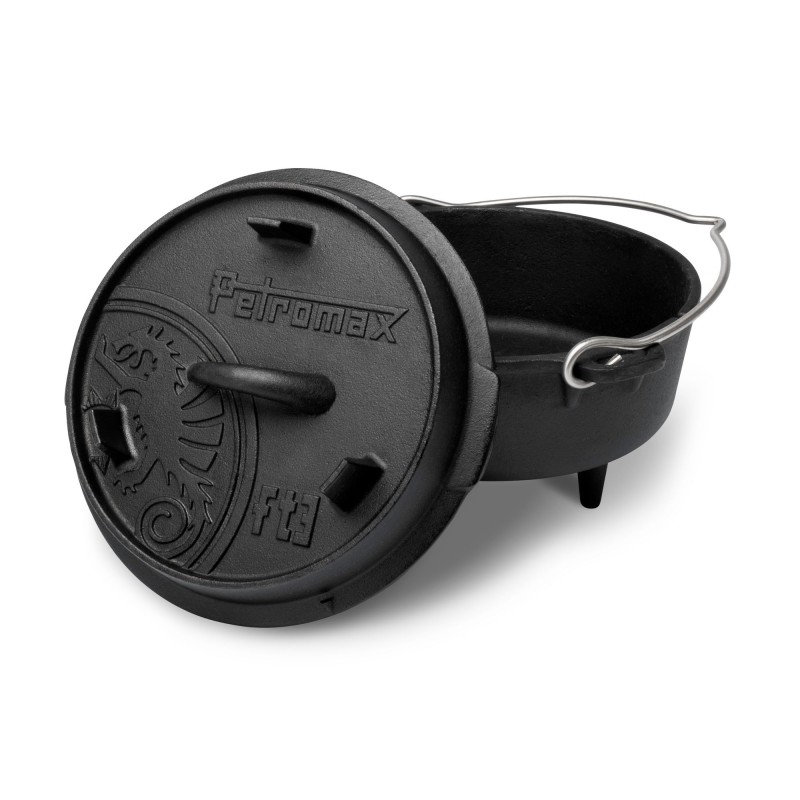 CAST IRON DUTCH OVEN WITH LID PETROMAX ft3 (1,6 liters)