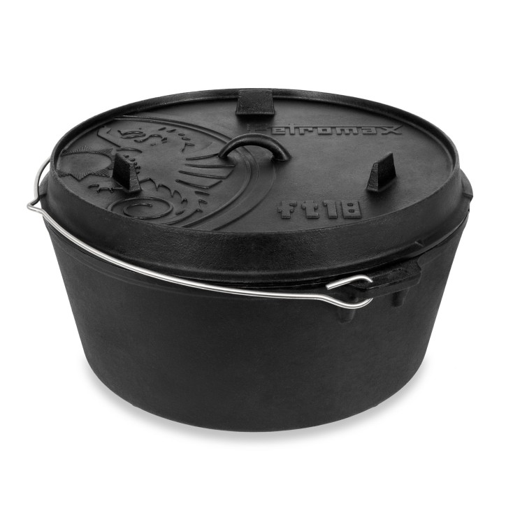 CAST IRON DUTCH OVEN WITH LID PETROMAX ft18 (16,1 liters)