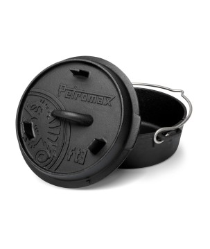 OLLA CON TAPA DE HIERRO FUNDIDO DUTCH OVEN CON BASE PLANA PETROMAX ft3-t (1,6 litros)