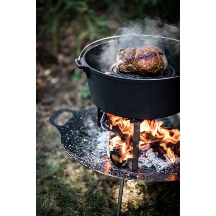 POT AVEC COUVERCLE EN FONTE AVEC BASE PLATE PETROMAX ft12-t (10,8 litres) POT AVEC COUVERCLE EN FONTE AVEC BASE PLATE PETROMAX ft12-t (10,8 litres)