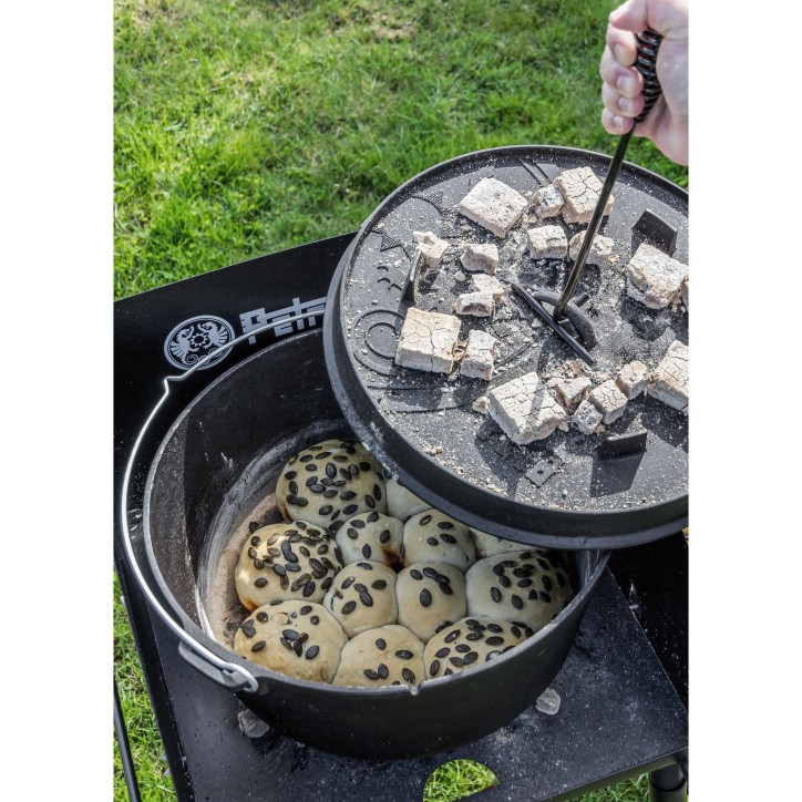 POT AVEC COUVERCLE EN FONTE AVEC BASE PLATE PETROMAX ft18-t (16,1 litres) POT AVEC COUVERCLE EN FONTE AVEC BASE PLATE PETROMAX ft18-t (16,1 litres)