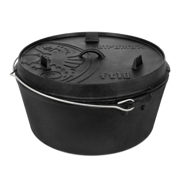 POT AVEC COUVERCLE EN FONTE AVEC BASE PLATE PETROMAX ft18-t (16,1 litres) POT AVEC COUVERCLE EN FONTE AVEC BASE PLATE PETROMAX ft18-t (16,1 litres)