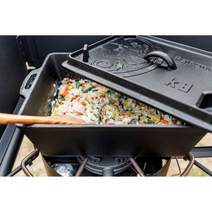 MOLDE CON TAPA DE HIERRO FUNDIDO PARA PAN PETROMAX k8 (5,5 litros)