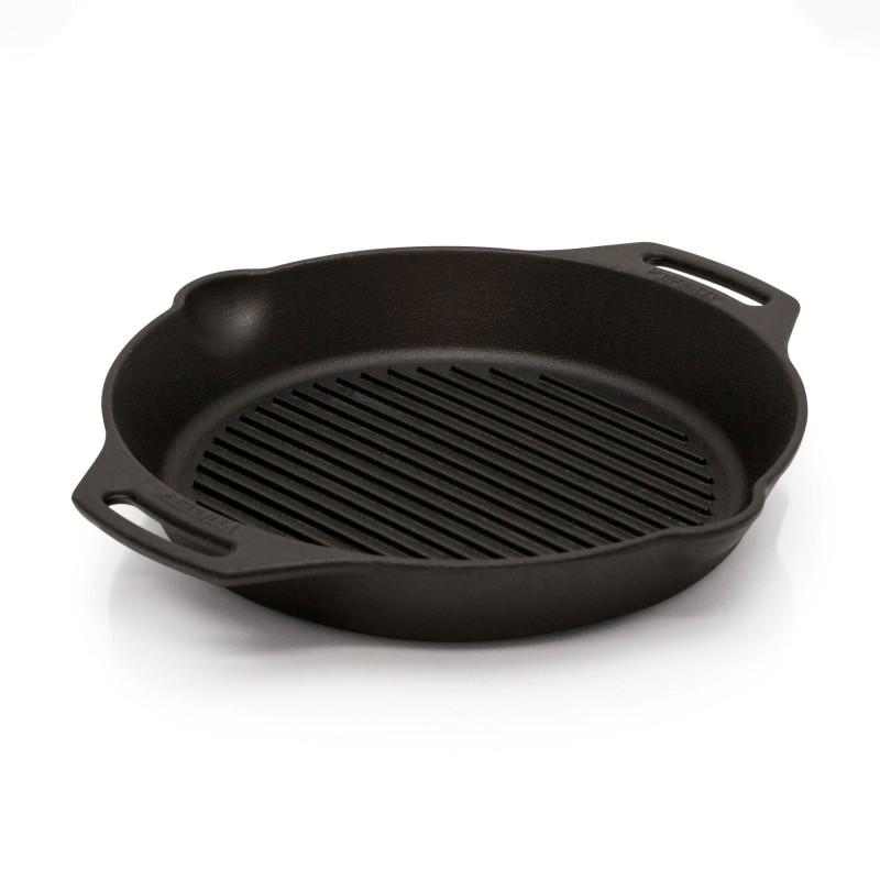 SARTÉN GRILL CON DOS ASAS DE HIERRO FUNDIDO PETROMAX gp30h-t (ø30 cm/2,5 litros)