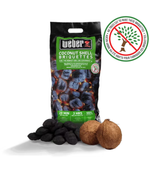 WEBER COCONUT SHELL BRIQUETTES - 8KG