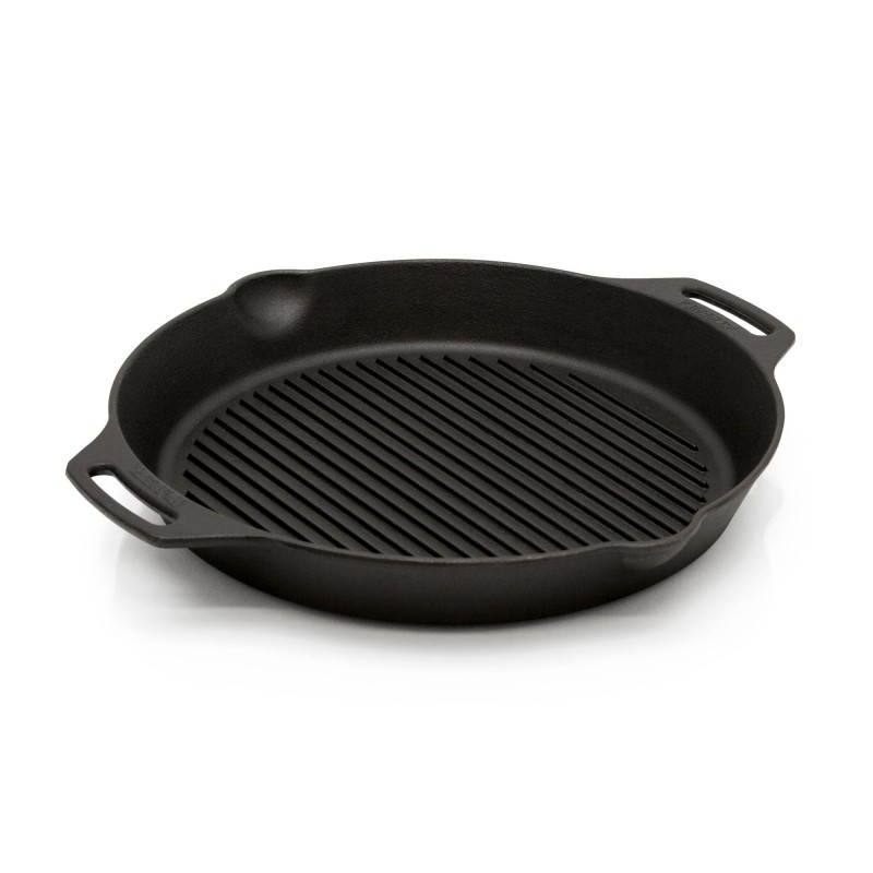 GRILL CASSEROLE À DEUX POIGNÉES EN FONTE PETROMAX gp35h-t (ø35 cm/3,5 litres)