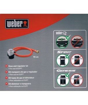 HOSE ADAPTER AND REGULATOR FOR WEBER Q1000/1200