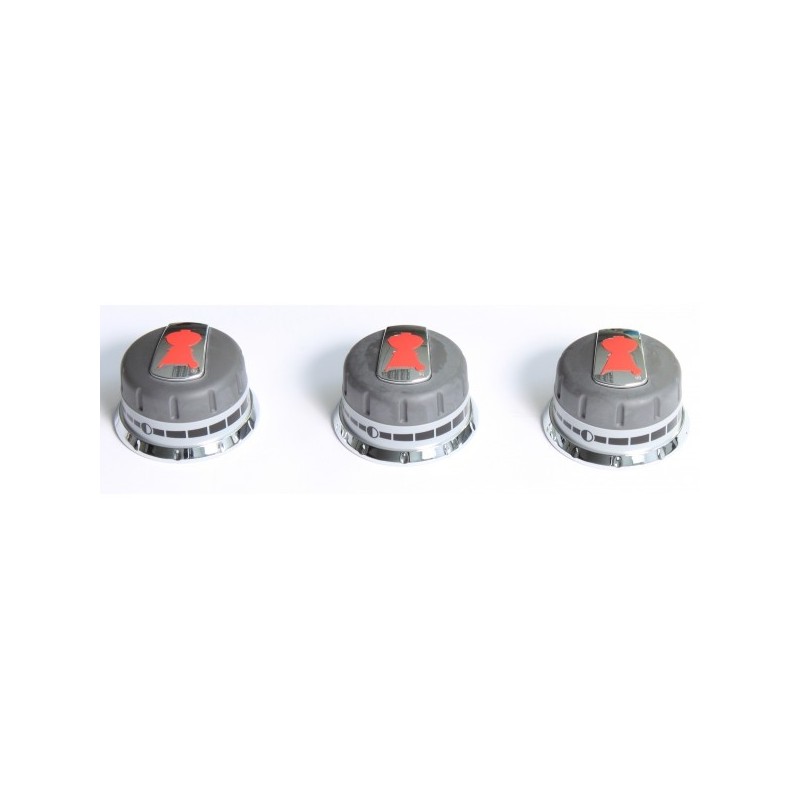 LOT DE 3 BOUTONS DE RÉGLAGE GAZ POUR BARBECUES GENESIS SÉRIE 300