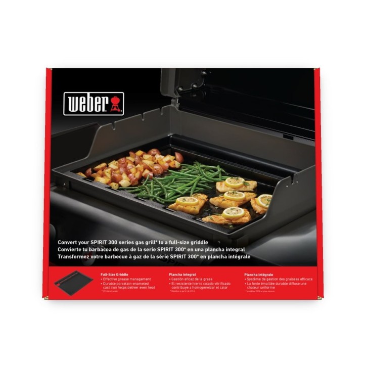 FULL SIZE CAST IRON GRIDDLE FOR SPIRIT SERIES 300 FULL SIZE CAST IRON GRIDDLE FOR SPIRIT SERIES 300