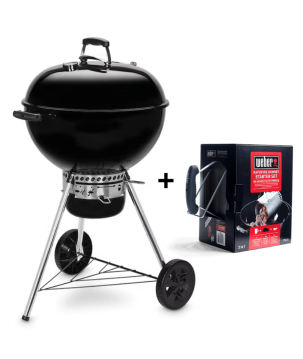 BARBACOA WEBER ORIGINAL KETTLE E-5730 BLACK 57cm + KIT DE CHIMENEA
