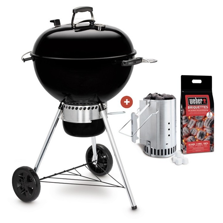 BARBACOA WEBER MASTER-TOUCH GBS E-5750 BLACK 57cm + KIT DE CHIMENEA BARBACOA WEBER MASTER-TOUCH GBS E-5750 BLACK 57cm + KIT DE CHIMENEA