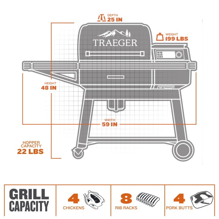 BARBACOA DE PELLETS TRAEGER IRONWOOD INT BARBACOA DE PELLETS TRAEGER IRONWOOD INT