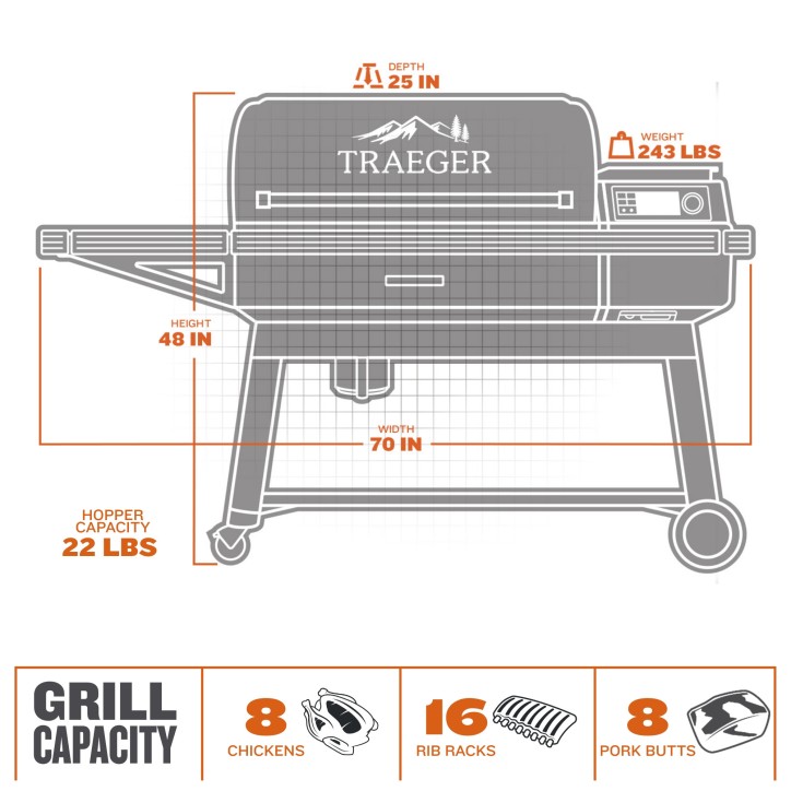 BARBACOA DE PELLETS TRAEGER IRONWOOD XL INT BARBACOA DE PELLETS TRAEGER IRONWOOD XL INT