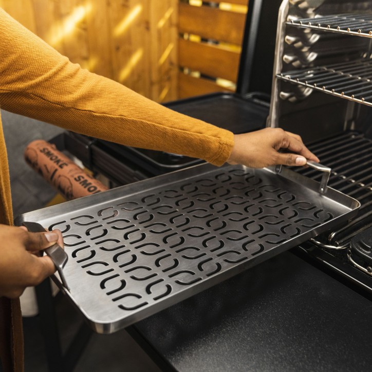FISH & VEGGIE STAINLESS STEEL MODIFIRE GRILL TRAY TIMBERLINE TRAEGER