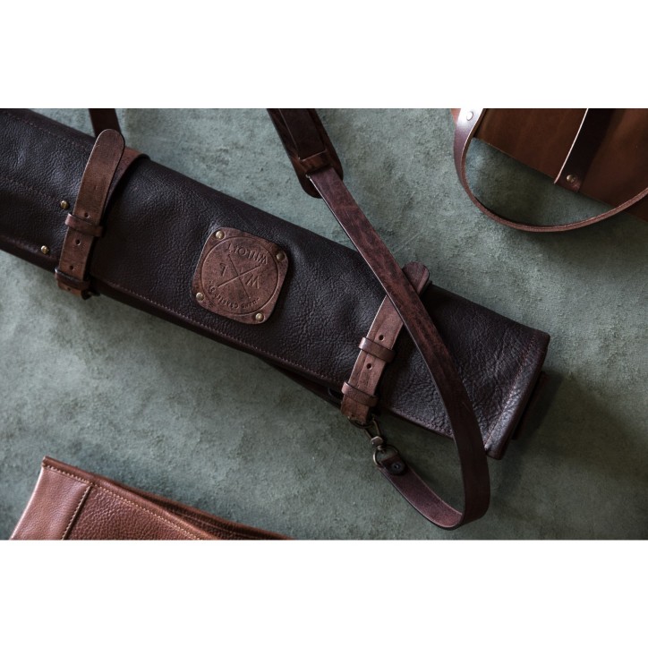 ÉTUI À COUTEAU WITLOFT–5 POCHES (MARRON FONCÉ/MARRON FONCÉ)