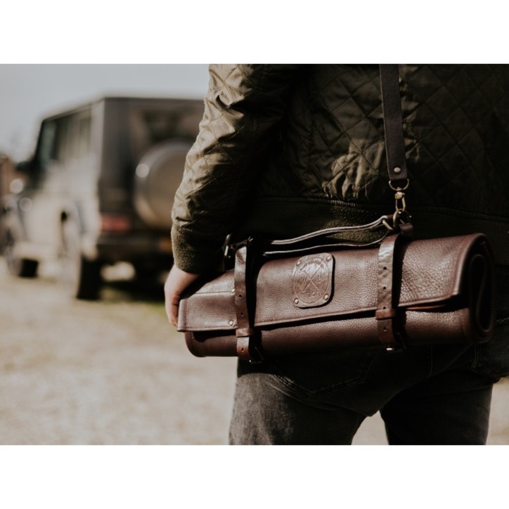 ÉTUI À COUTEAU WITLOFT–5 POCHES (MARRON FONCÉ/MARRON FONCÉ)