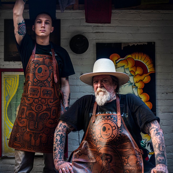 WITLOFT LEATHER APRON BY SCHIFFMACHER