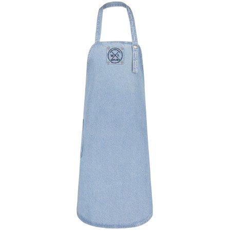 TABLIER CLASSIC COURT EN DENIM WITLOFT - BLEU CLAIR
